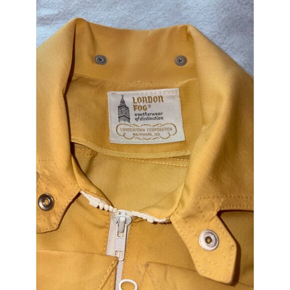 London Fog Trench Coat Womens 9/10 Zip Front Cinched Waist Hooded Rain Jacket - Picture 4 of 7